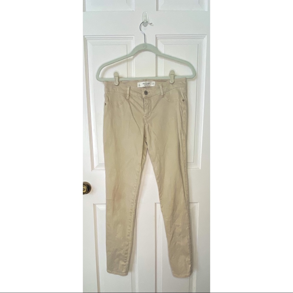 Abercrombie & Fitch Khaki Jeans SIZE 4 W 27